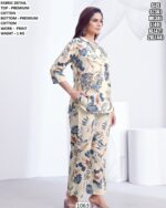 Elegant Casual Wear Top Bottom Set