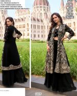 Real Premium Georgette Embroidered Shrug Set