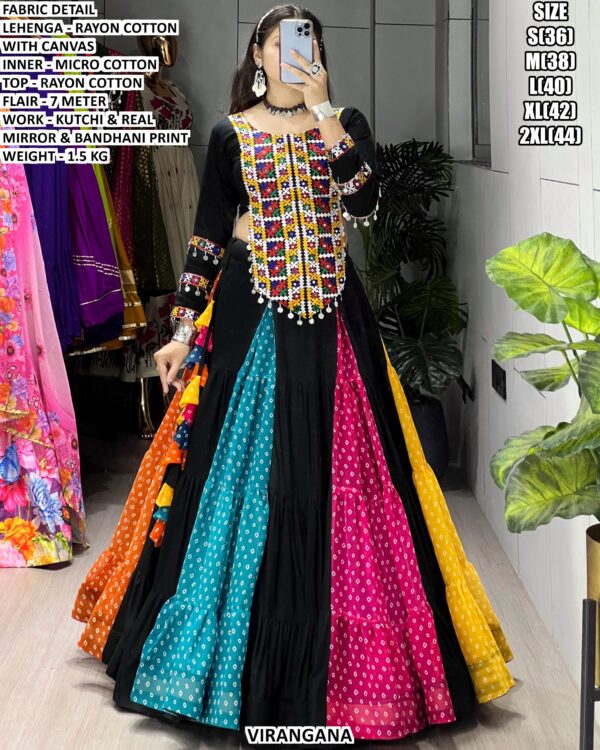 Traditional Bandhani Print Lehenga Top Set