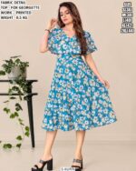 Fox Georgette Printed Gown For Women