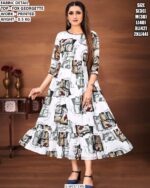 Fox Georgette Printed Gown For Women