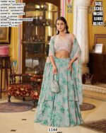 Designer Sequence And Beads Work Lehenga
