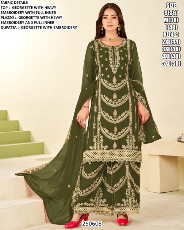 Premium Georgette Suit With Dupatta