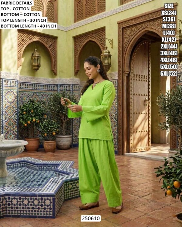 Stylish Cotton Top Bottom For Women