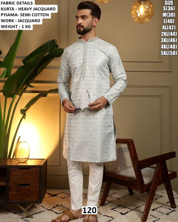Festive Wear Heavy Jacquard Kurta Set
