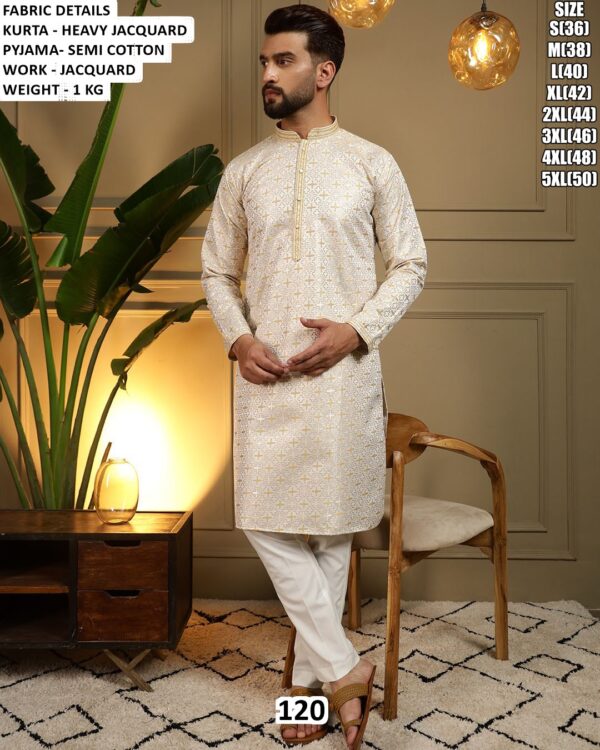 Festive Wear Heavy Jacquard Kurta Set