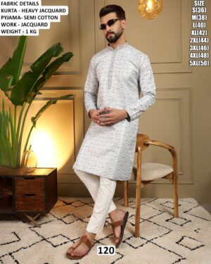 Festive Wear Heavy Jacquard Kurta Set