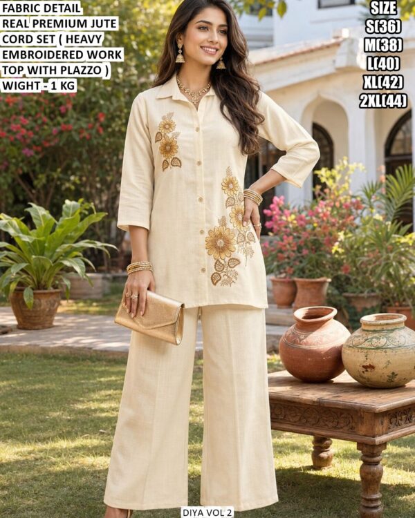 Real Premium Jute Embroidery Cord Set