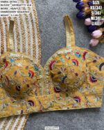 Heavy Embroidery Sequence Blouse For Women