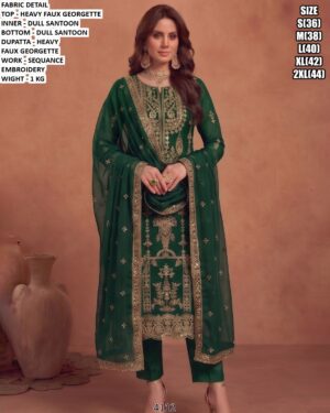 Festive Wear Heavy Faux Georgette Suit