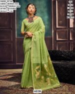 Trendy Munga Silk Designer Saree