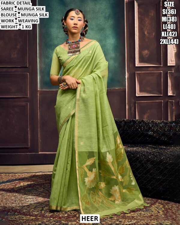 Trendy Munga Silk Designer Saree