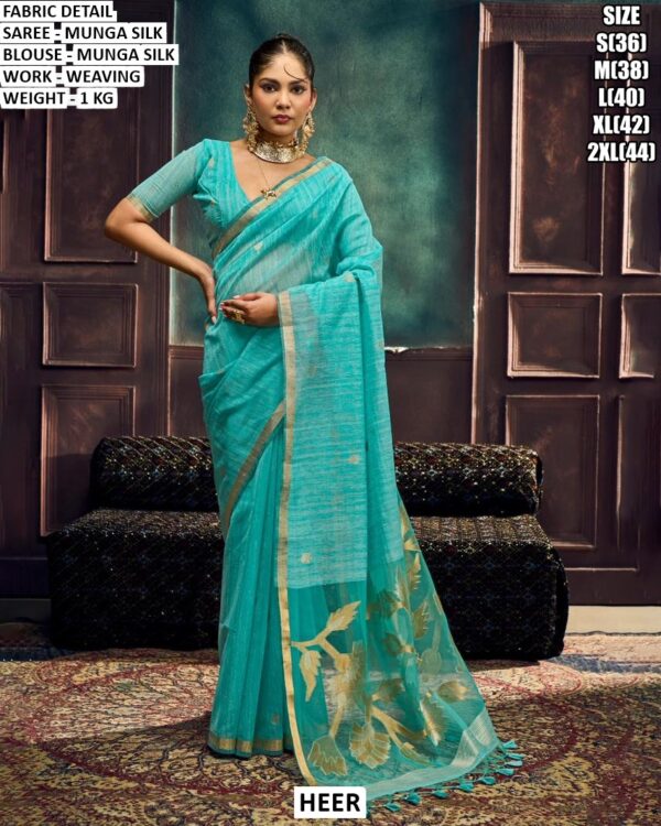 Trendy Munga Silk Designer Saree