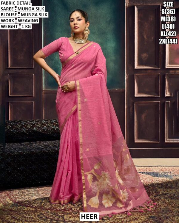 Trendy Munga Silk Designer Saree