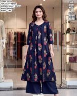 Comfortable Printed Rayon Kurti Pent For Women