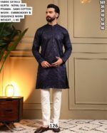 Royal Silk Embroidery Kurta Pajama Set