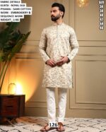 Royal Silk Embroidery Kurta Pajama Set