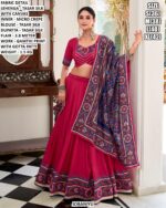 Premium Tasar Silk Lehenga With Dupatta
