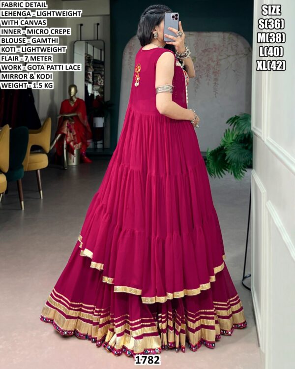 Lightweight Lehenga With Gamthi Blouse And Koti