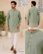 Festive Wear Rayon Cotton Kurta Pyjama