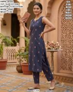 Casual Wear Slub Cotton Set For Women