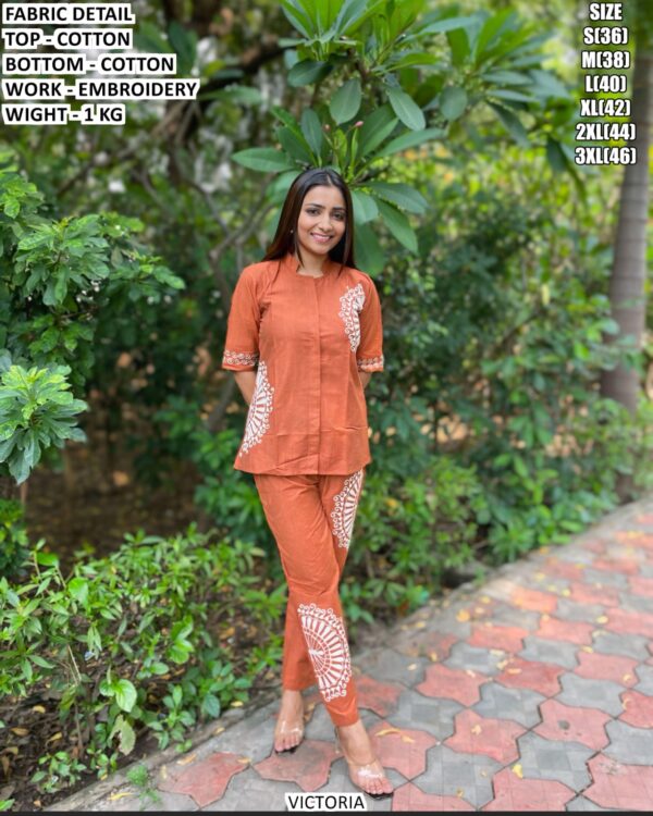 Comfortable Cotton Designer Co Ord Set