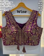 Heavy Italian Silk Designer V-Neck Blouse