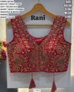 Heavy Italian Silk Designer V-Neck Blouse