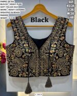Heavy Italian Silk Designer V-Neck Blouse