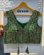 Heavy Italian Silk Designer V-Neck Blouse