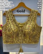 Heavy Italian Silk Designer V-Neck Blouse