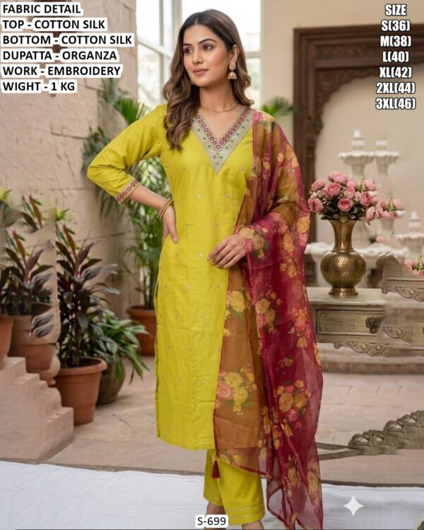 Designer Embroidery Work Suit For Women
