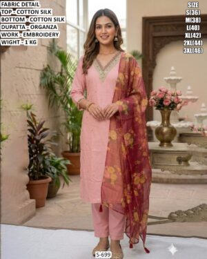 Designer Embroidery Work Suit For Women