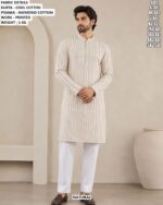 Comfortable Cool Cotton Printed Kurta Pajama Set