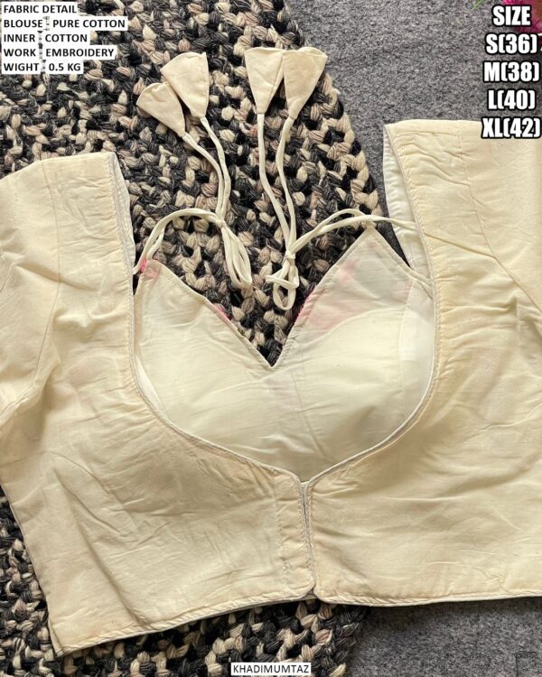 Pure Cotton Embroidery Blouse For Women