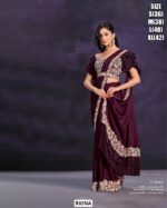 Beautiful Semi Ready Blouse Saree Set