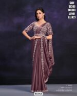Beautiful Semi Ready Blouse Saree Set