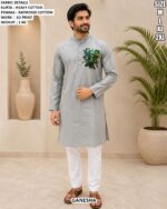 Heavy Cotton 3D Print Kurta Pajama