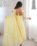 Women’S Faux Georgette Thread Embroidery Suit Set