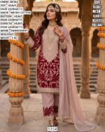 Heavy Faux Georgette Embroidered Suit Set