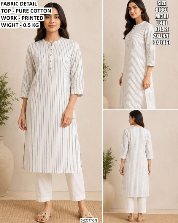 Comfortable Pure Cotton Office Wear Kurti
