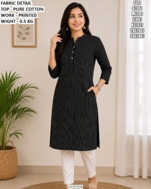 Comfortable Pure Cotton Office Wear Kurti