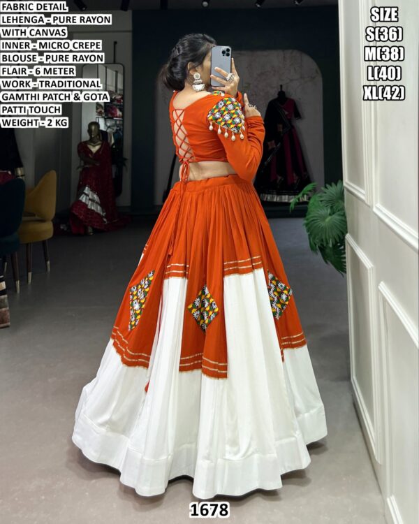 Traditional Gamthi Work Lehenga Set