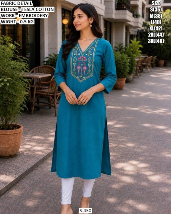 Elegant Daily Wear Cotton Kurti