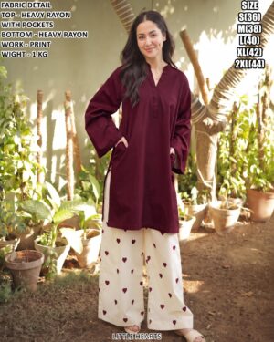 Stylish Pocket Style Rayon Outfit