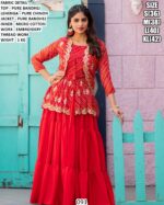 Embroidery Thread Work Lehenga Set
