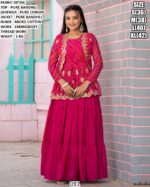 Embroidery Thread Work Lehenga Set