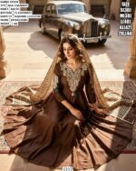 Elegant Chanderi Dress Set With Dupatta