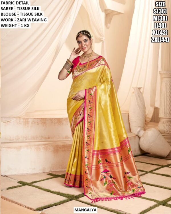 Wedding Wear Tissue Silk Saree