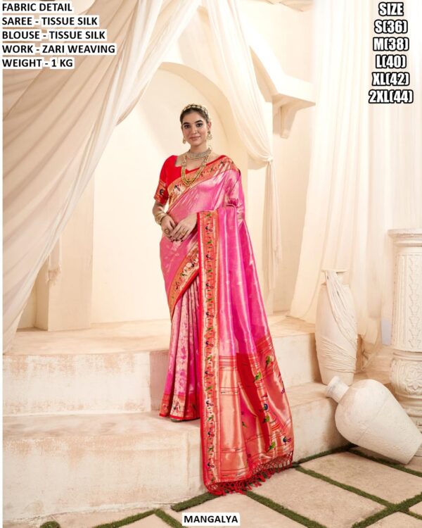 Wedding Wear Tissue Silk Saree